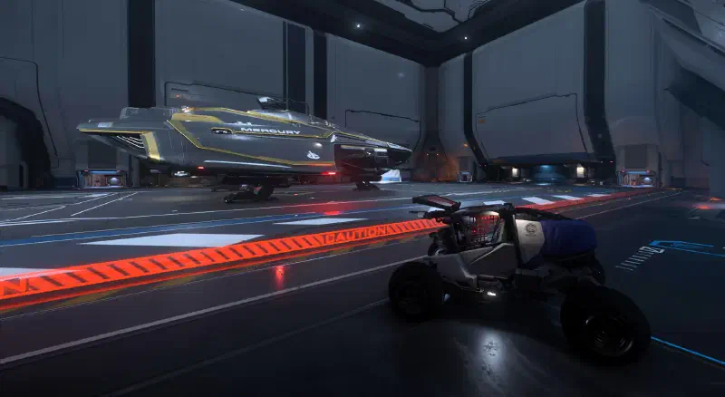 Star Citizen | ROC steht an der Seite, während die Star Runner hochkommt