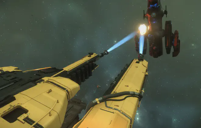 Vulture zerlegt die Hülle einer Freelancer Dur