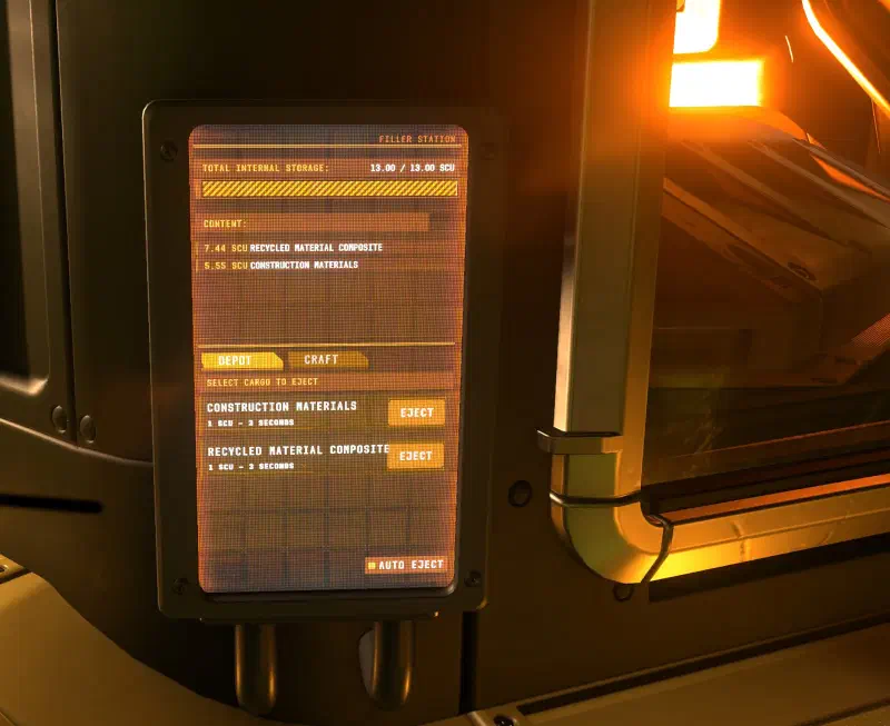 ´Kontrolltafel des Puffers in der Drake Vulture