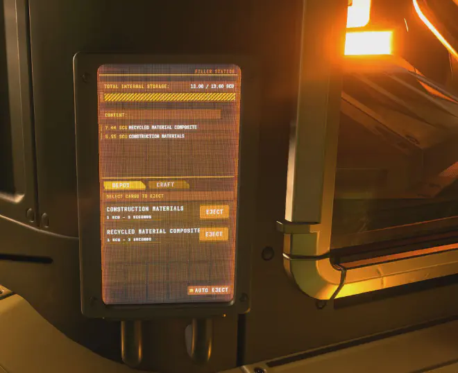 ´Kontrolltafel des Puffers in der Drake Vulture