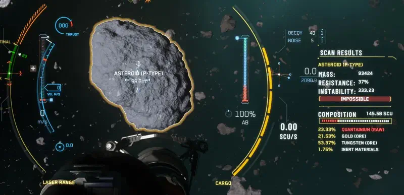 Star Citizen Quantanium Scan