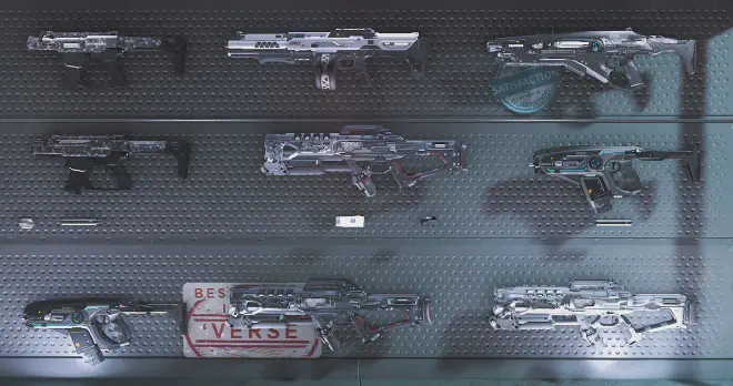 Waffen Verkaufsstand in Area18