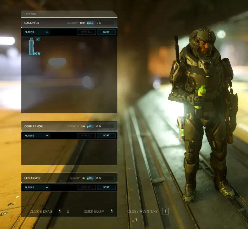 Star Citizen Persönliches Inventar