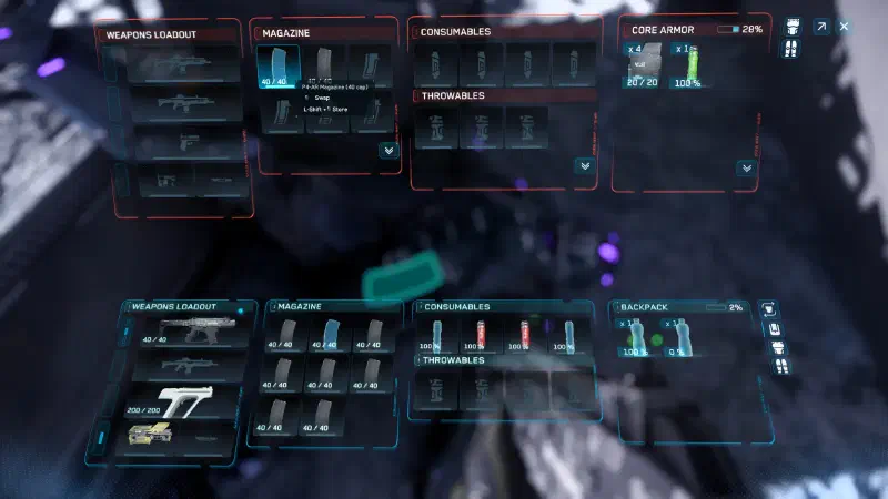 Star Citizen neues Loot Menü