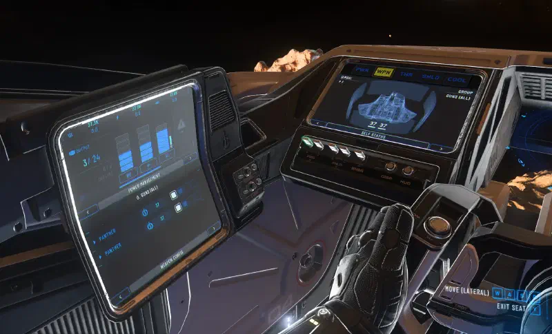 Drei MFDs der Mercury StarRunner