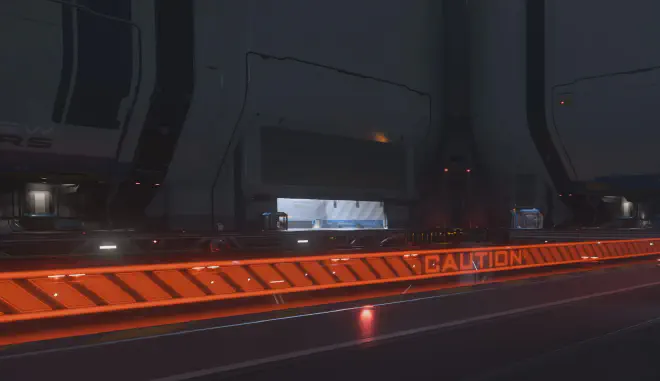 Rote, holografische Caution-Absperrung