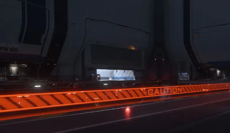 Rote, holografische Caution-Absperrung