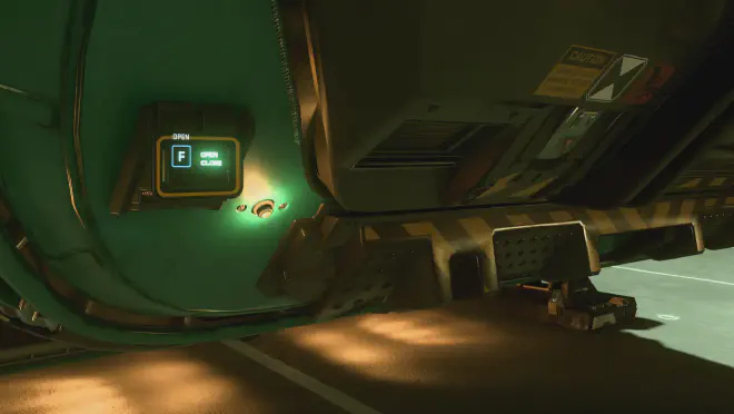 Öffnen-Button für die Hintere Tür der Drake Cutter