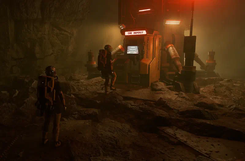 Star Citizen Ingame Gefängnis Klescher, Erz-Abgabe-Terminal