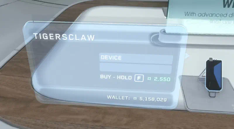 Tigers Claw ausgestellt in microTech