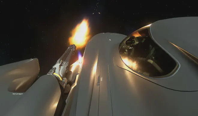 Kruger L-21 Wolf Gatling gun feuert