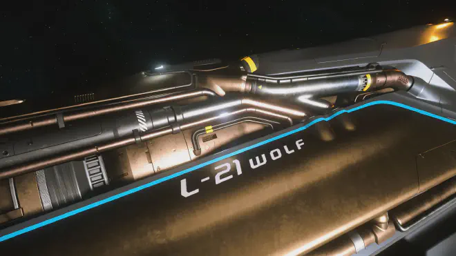 Kruger L-21 Wolf Motor in Nahaufnahme