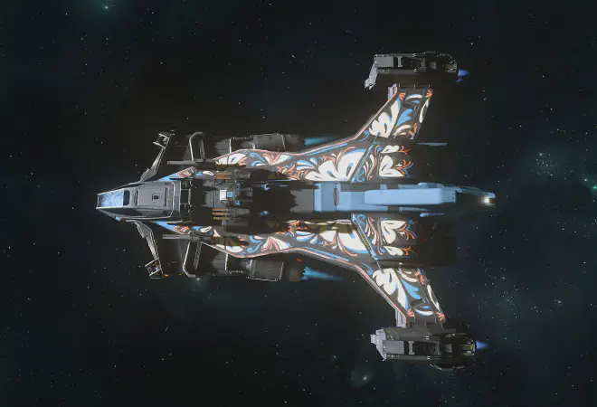 Star Citizen Grey's Market | Shiv mit Blue Blossom Paint