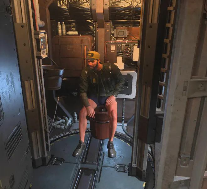 SStar Citizen Grey's Market | Shiv besetzter Toiletteneimer